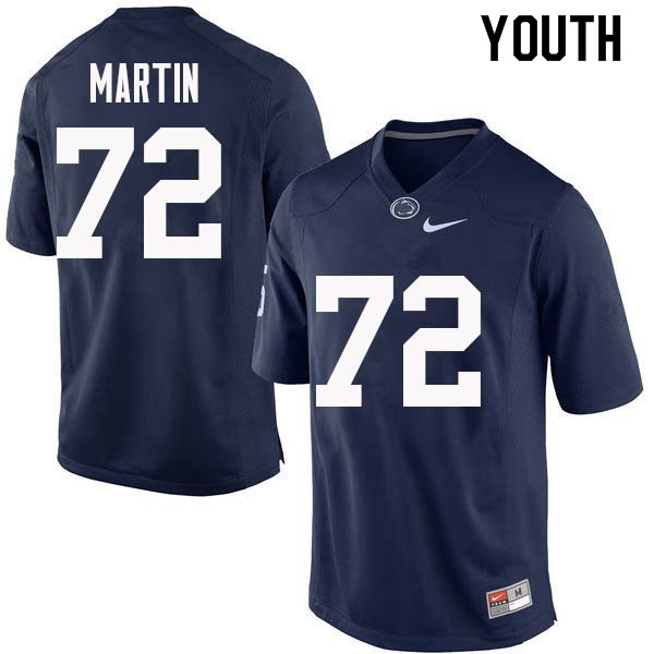 NCAA Nike Youth Penn State Nittany Lions Robbie Martin #72 College Football Authentic Navy Stitched Jersey CJJ0098PD